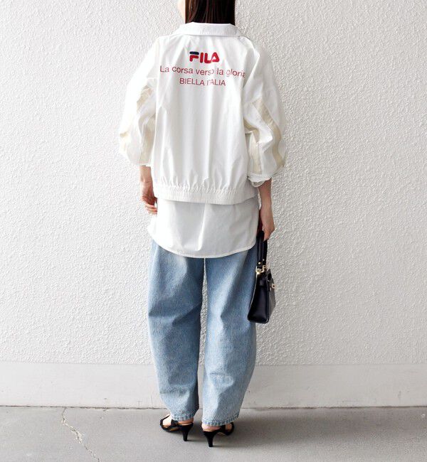 SHIPS any「【SHIPS any別注】FILA:〈洗濯機可能〉スタンドカラー ジップ ライン ブルゾン」|その他|