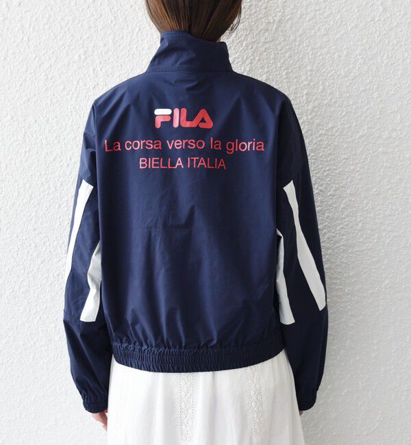 SHIPS any「【SHIPS any別注】FILA:〈洗濯機可能〉スタンドカラー ジップ ライン ブルゾン」|その他|