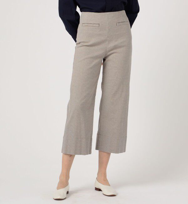 GALERIE VIE「コットンリネンストレッチ セミワイドクロップドパンツ」|その他|