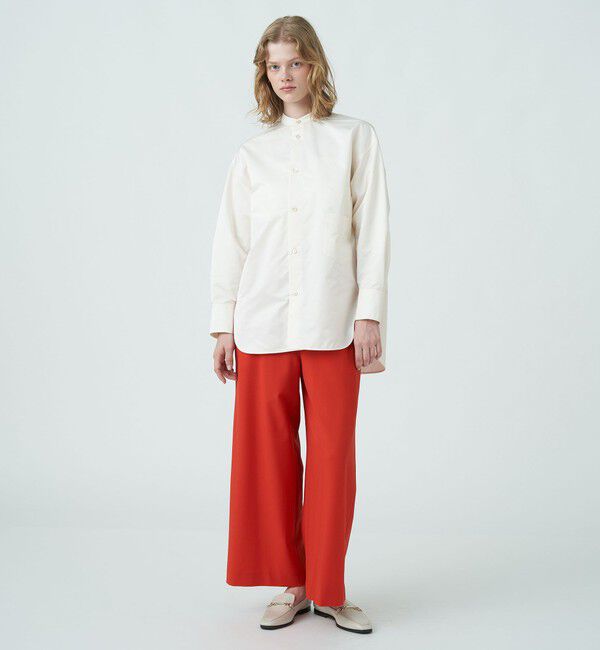 MACPHEE「ウールポリエステルストレッチ ワイドクロップドパンツ」|その他|