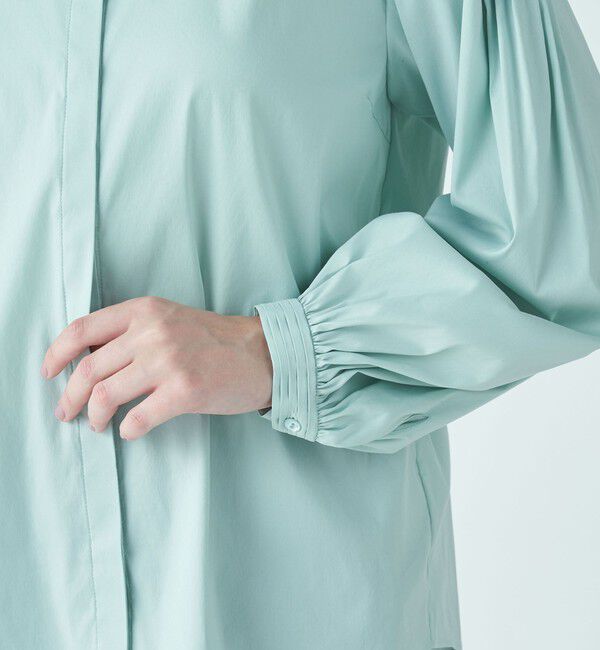 TOMORROWLAND collection「ストレッチブロード ピンタックブラウス」|シャツ・ブラウス|