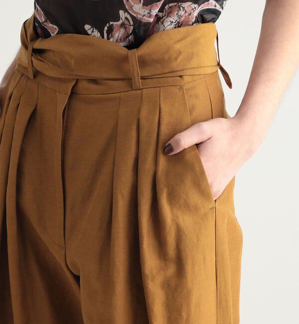BACCA「リネンキュプラ カマーベルトパンツ」|その他|