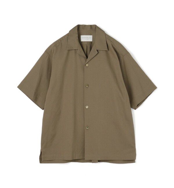 TOMORROWLAND MENS「コットンピケ オープンカラーシャツ」|シャツ・ブラウス|57 カーキ