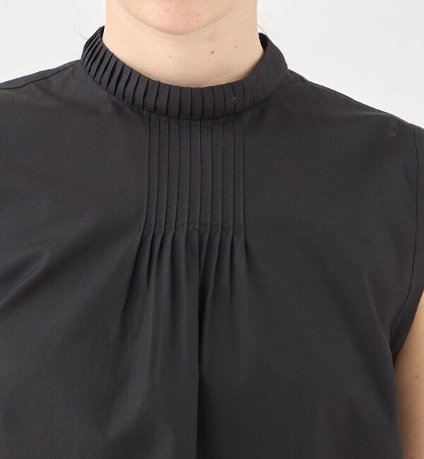 TOMORROWLAND collection「コンパクトブロード プリーツカラーブラウス」|シャツ・ブラウス|