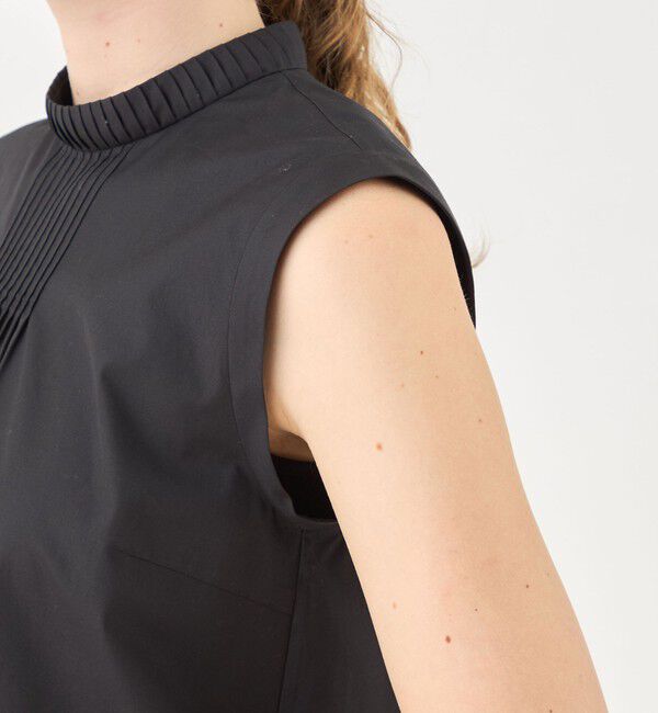 TOMORROWLAND collection「コンパクトブロード プリーツカラーブラウス」|シャツ・ブラウス|