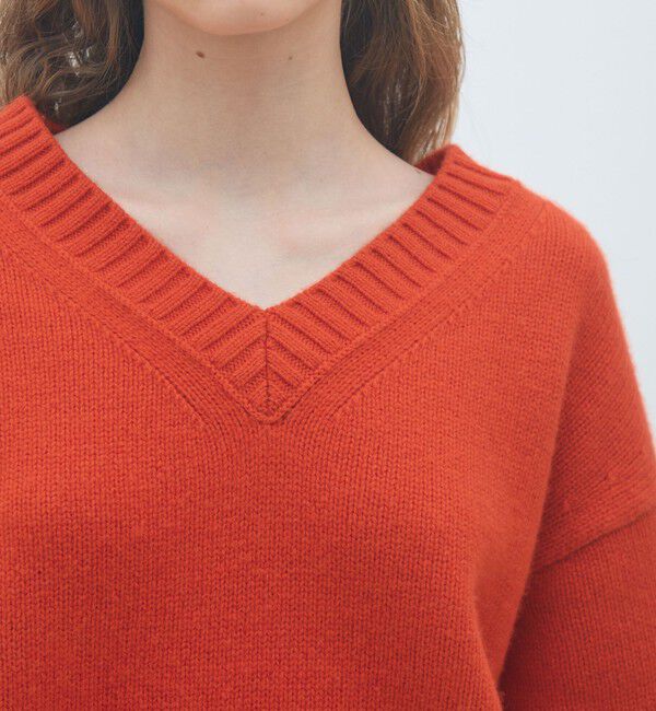 MACPHEE「ラムカシミヤ Vネックプルオーバー」|ニット・セーター|