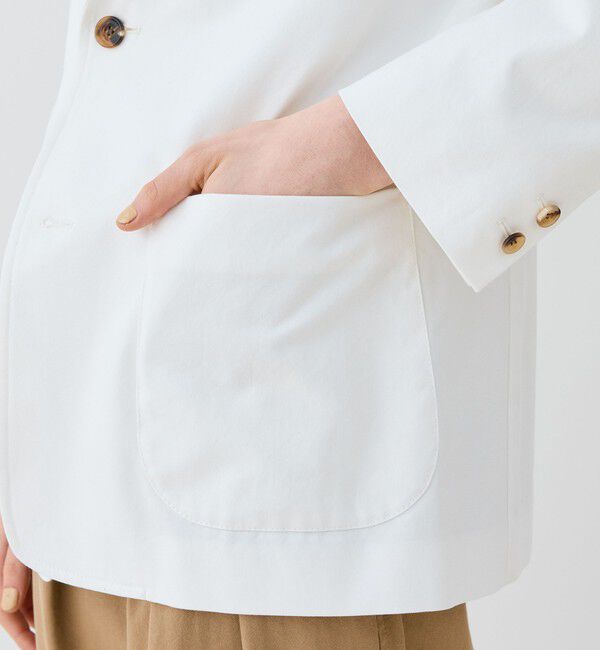 GALERIE VIE「ノンマーセライズドコットン テーラードジャケット」|テーラードジャケット|