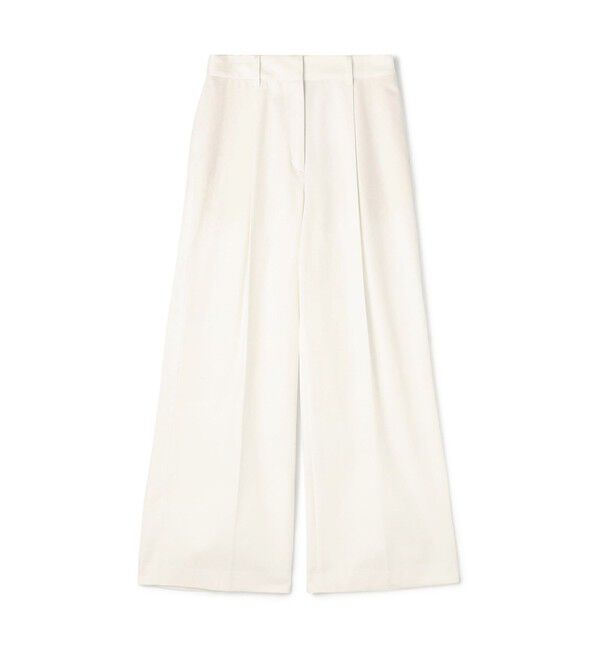 TOMORROWLAND collection「コットンカツラギ タックワイドパンツ」|その他|11 ホワイト