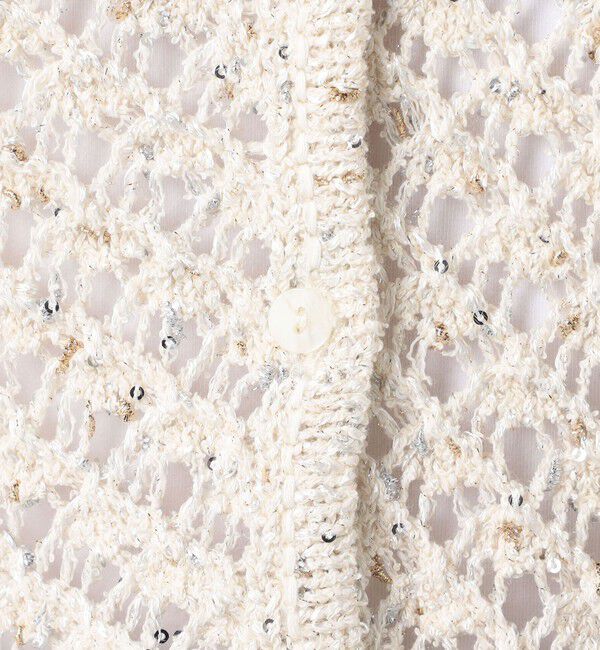 DES PRES「グリッターネップヤーン Vネックカーディガン」|カーディガン|