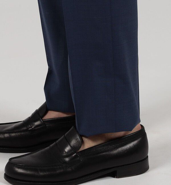 TOMORROWLAND MENS「Super120'sウールポリエステル ノープリーツスリムスラックス」|スラックス|