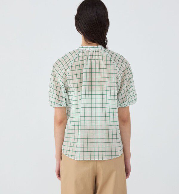 TOMORROWLAND collection「シアータッターソール ギャザーパフスリーブブラウス」|シャツ・ブラウス|