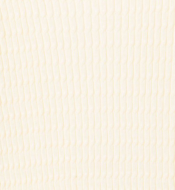 MACPHEE「コットンナイロンケーブル ハーフスリーブプルオーバー」|ニット・セーター|