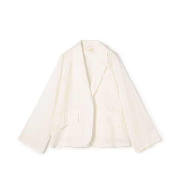 DES PRES「コットンシルクタイプライター リラックスジャケット」|テーラードジャケット|11 ホワイト