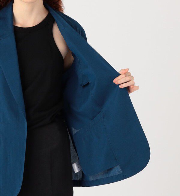 DES PRES「コットンシルクタイプライター リラックスジャケット」|テーラードジャケット|