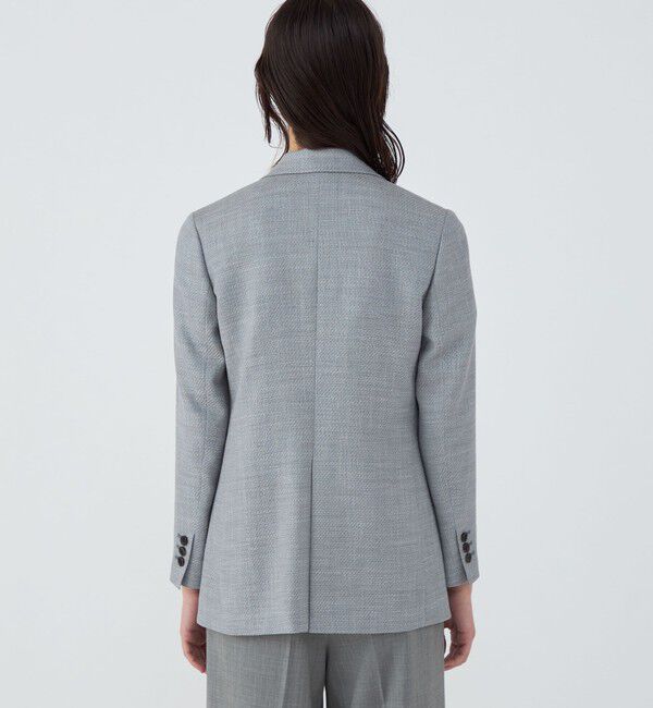 TOMORROWLAND collection「JERSELY BLUE ダブルブレストジャケット」|テーラードジャケット|