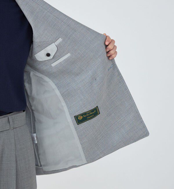 TOMORROWLAND collection「JERSELY BLUE ダブルブレストジャケット」|テーラードジャケット|