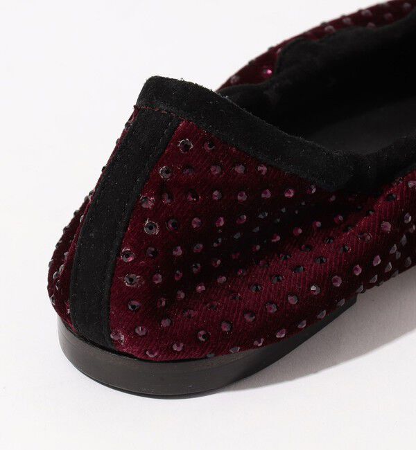 TOMORROWLAND GOODS「PELLICO SUNNY Velvet stone フラットシューズ」|バレエシューズ|