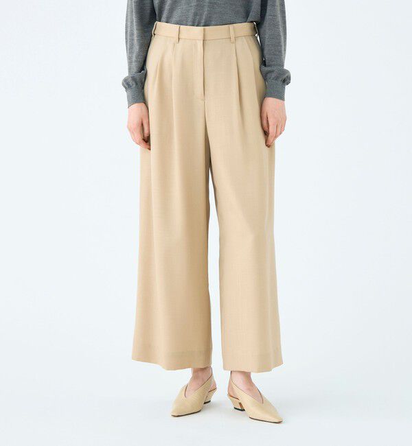 Ballsey「ライトカルゼ タックワイドパンツ」|その他|