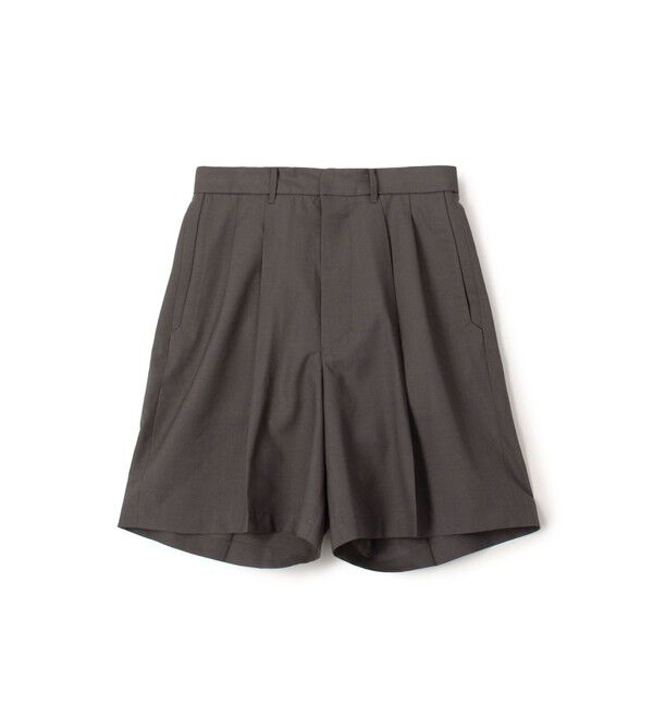 TOMORROWLAND BUYING WEAR「HAVERSACK ATTIRE ポリエステルウール タックショートパンツ」|その他|15 グレー
