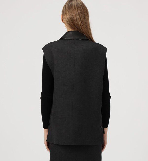 DES PRES「ダブルフェイスツイル ジレブルゾン」|ダウンベスト・ベスト|