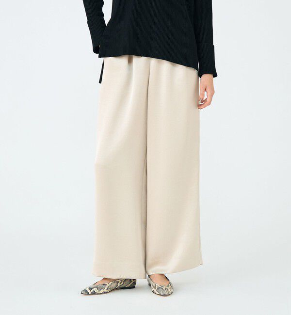 Ballsey「グリッツィーサテン イージーワイドパンツ」|その他|