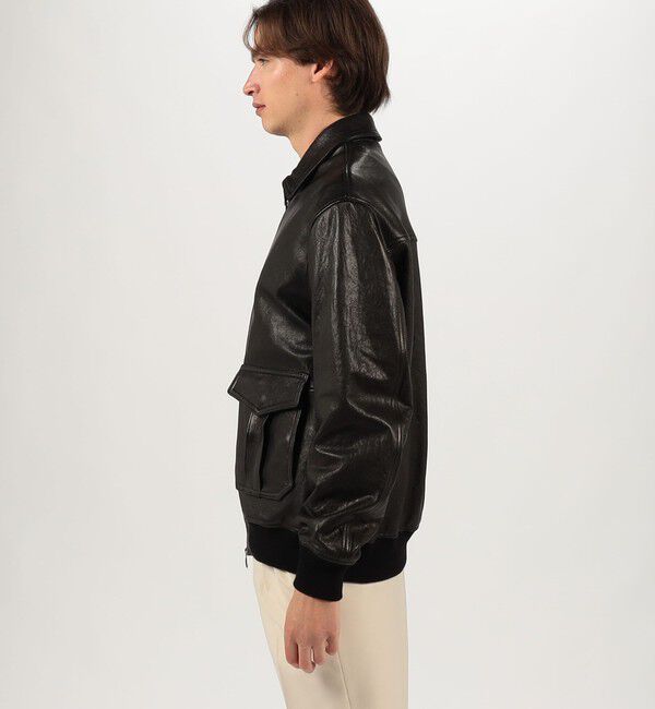 TOMORROWLAND MENS「【別注】EMMETI AKRON ラムレザー ブルゾン」|ブルゾン・スタジャン|