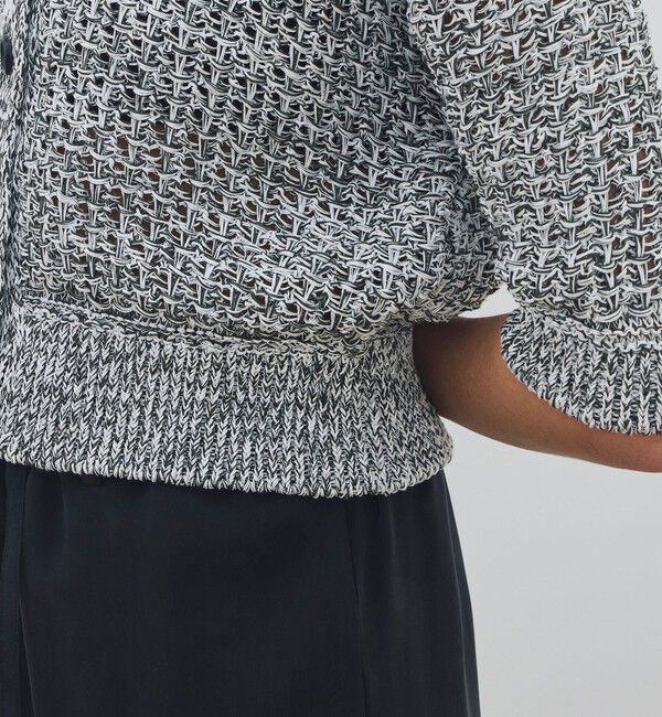 DES PRES「【WEB先行予約】ギマコットン ハーフスリーブポロカーディガン」|カーディガン|