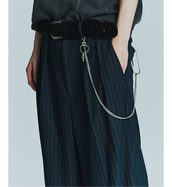 JOINT WORKS「ワイドタック ストライプ トラウザーズ / Wide Tuck Stripe Trousers」|スラックス|