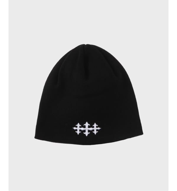 JOINT WORKS「SUPPLIER / サプライヤー Micro Triple Cross Beanie」|ニット帽|ブラック