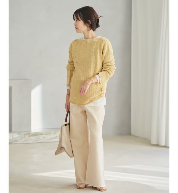 Plage「Ecru cotton パンツ」|デニム|