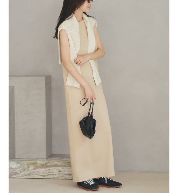 Plage「《予約》Rib フレンチ ワンピース」|ワンピース|ベージュ