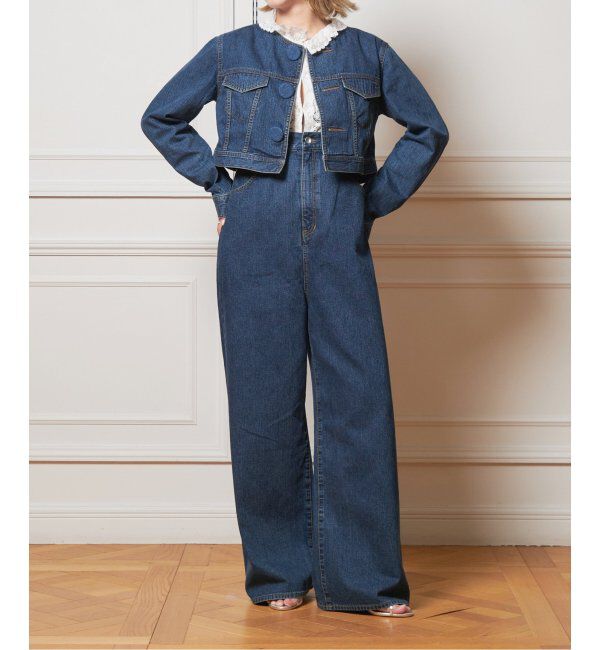 IENA LA BOUCLE「《追加》IENA LA BOUCLE ハイエストウエストデニムパンツ2」|デニム|