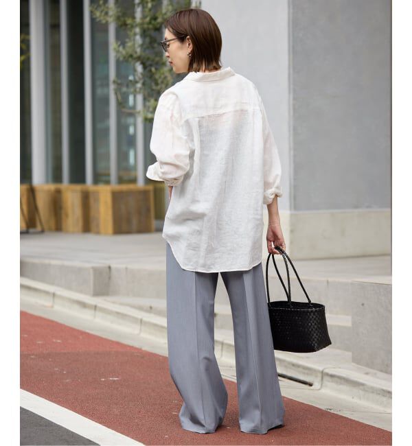 SLOBE IENA「リネンコットンレギュラーシャツ」|シャツ・ブラウス|