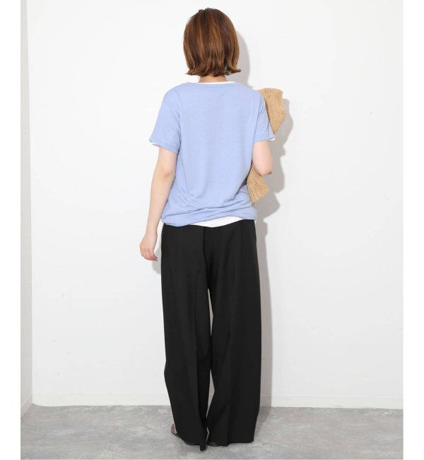 SLOBE IENA「《追加》スラブ5分袖TEE」|Tシャツ・カットソー|