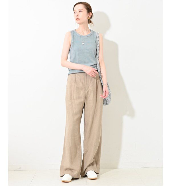 SLOBE IENA「コットンテレコアメスリ」|タンクトップ|
