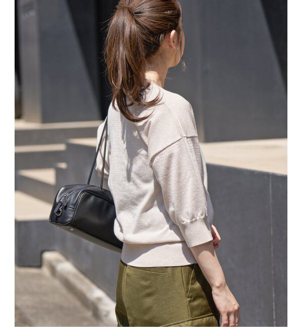 IENA「《追加》LEVITAクルーカーディガン」|カーディガン|