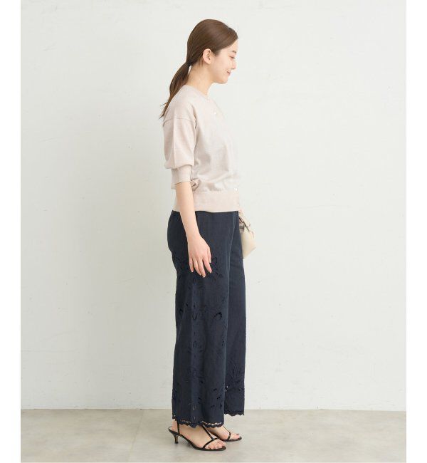 IENA「《追加》LEVITAクルーカーディガン」|カーディガン|