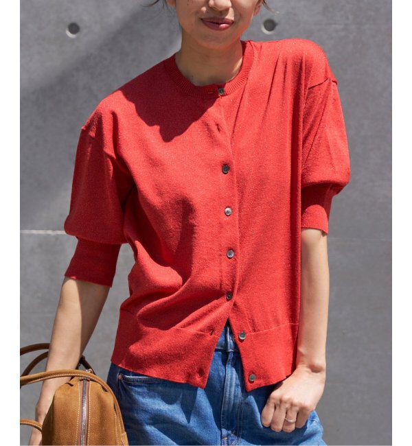 IENA「《追加》LEVITAクルーカーディガン」|カーディガン|