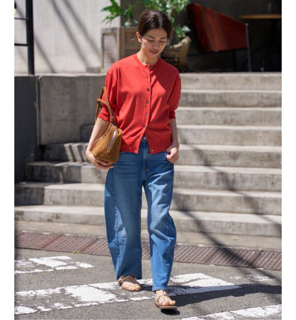 IENA「《追加》LEVITAクルーカーディガン」|カーディガン|