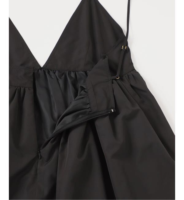 SLOBE IENA「《WEB限定/追加》タフタギャザーキャミワンピース」|ワンピース|