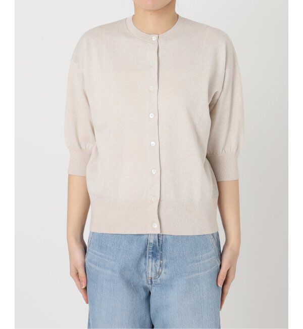 IENA「《追加2》LEVITAクルーカーディガン」|カーディガン|