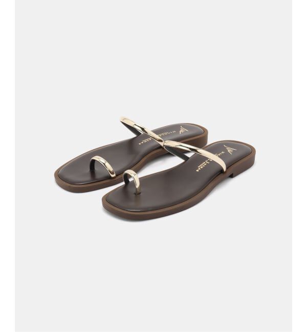 IENA「《追加》NICOLAS LAINAS/ニコラスライナス フラットサンダル」|サンダル|ブラウン