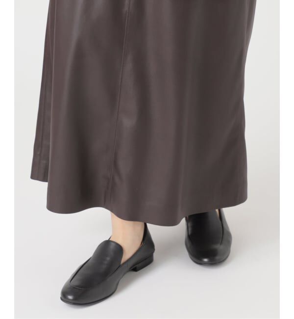 SLOBE IENA「フェイクレザーフレアスカート」|スカート|