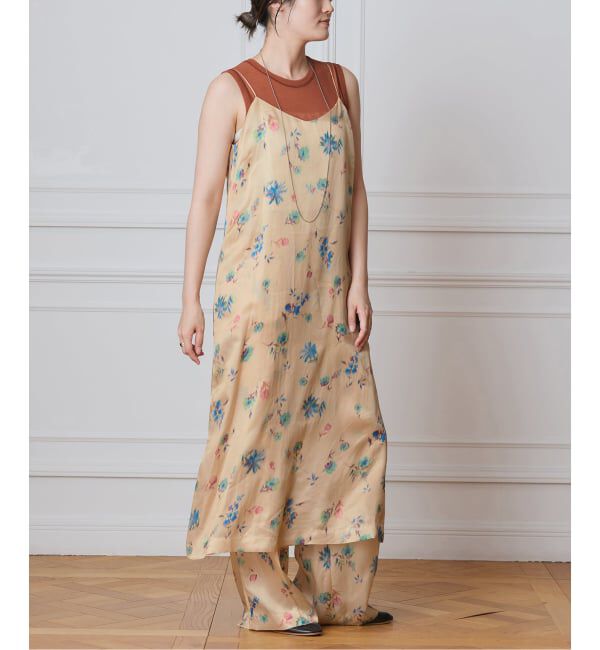 IENA LA BOUCLE「IENA LA BOUCLE ボタニカルプリントキャミソールドレス」|ワンピース|