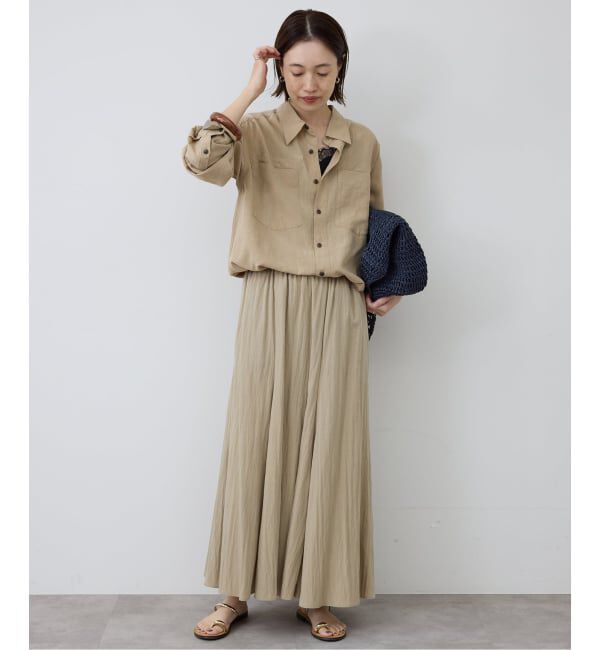 SLOBE IENA「《予約》ビンテージワッシャーBOYS シャツ」|シャツ・ブラウス|