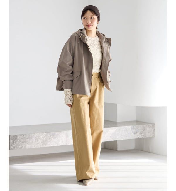 IENA「撥水フーディーブルゾン」|ブルゾン・スタジャン|