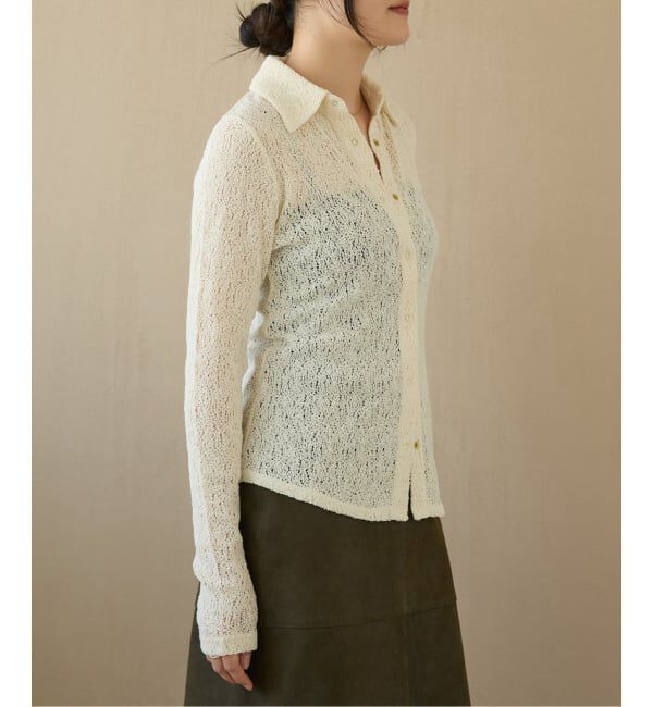 IENA LA BOUCLE「IENA LA BOUCLE カーリーラッセルシャツカットソー」|シャツ・ブラウス|