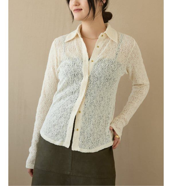 IENA LA BOUCLE「IENA LA BOUCLE カーリーラッセルシャツカットソー」|シャツ・ブラウス|