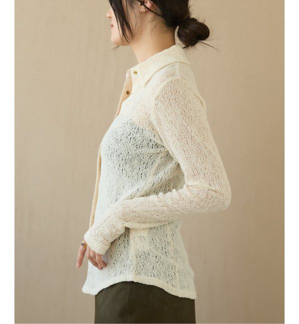 IENA LA BOUCLE「IENA LA BOUCLE カーリーラッセルシャツカットソー」|シャツ・ブラウス|