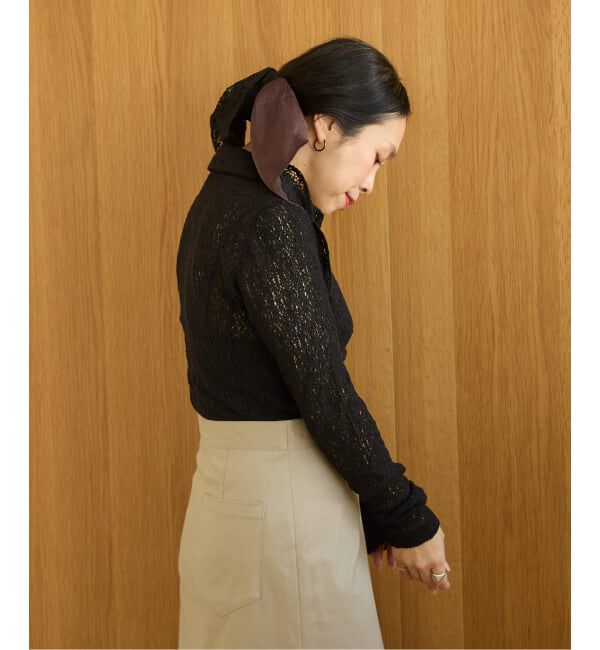 IENA LA BOUCLE「IENA LA BOUCLE カーリーラッセルシャツカットソー」|シャツ・ブラウス|